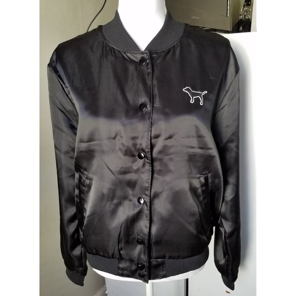 Victoria Secret Satin Bomber Size Medium - Picture 5 of 8